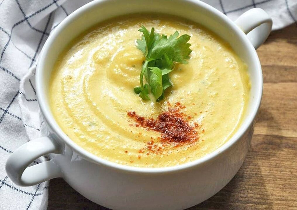 Turkish puree soup in a drinking diet